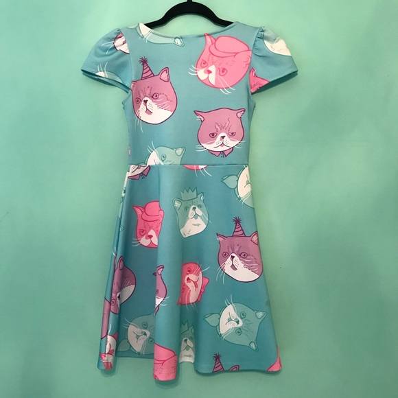 Rare Lolita kawaii Japan LA cat dress - Picture 2 of 3